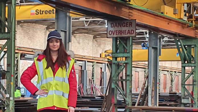 Apprentice Kristina carves out a career in steel