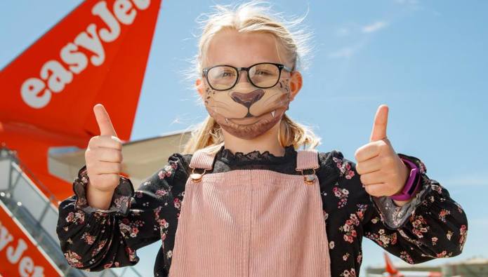 easyJet teams up with superhero illustrator to create face masks