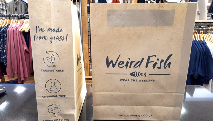 Weird Fish launches grass paper bag